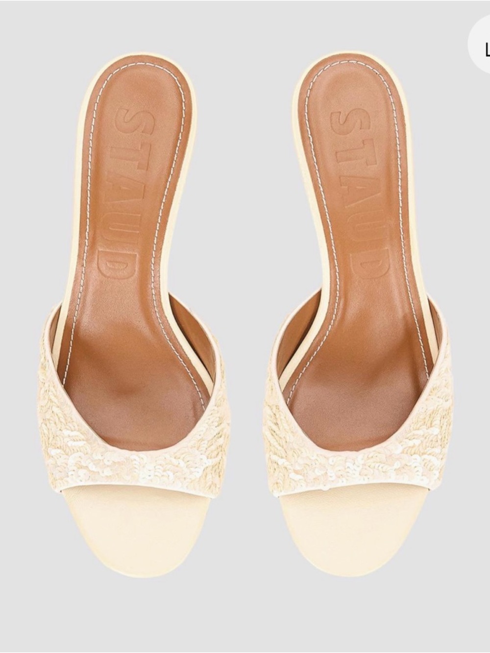 STAUD Brigitte Sequin 55MM Sandals
